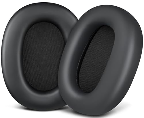 SOULWIT Earpads Replacement for Sony WH-1000XM6(WH1000XM6) Noise Canceling Headphones, Ear Pads Cushions with Soft Protein Leather and High-Density Memory Foam - Black - color: Black