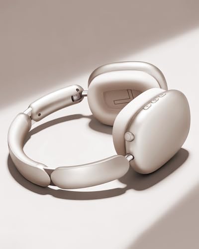 Wentronic Y02 Active Noise Cancelling Wireless Headphones, Starlight | Over-Ear, Bluetooth, 60H Playtime,Crystal Clear Calls, Hi-Res Audio, Big Bass, Foldable Lightweight for Travel Home Office - color: Starlight