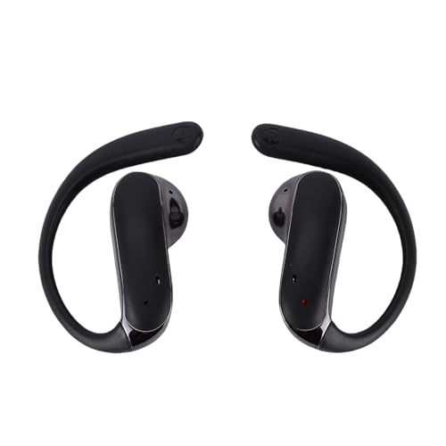 Diydeg Wireless Earbuds, IP54 Waterproofing BT5.49 Sport Headphones with Earhooks, No Sound Leakage, Touch Control Earphones for Gym, Running, Meeting, Workout (Black) - color: Black