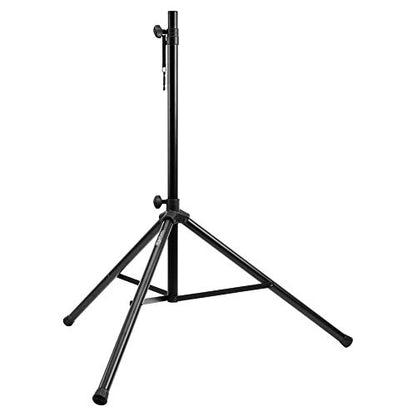 Amazon Basics Adjustable Height Tripod Speaker Stand, Sturdy Steel, Holds up to 99.2 lbs, 52" to 73", Black