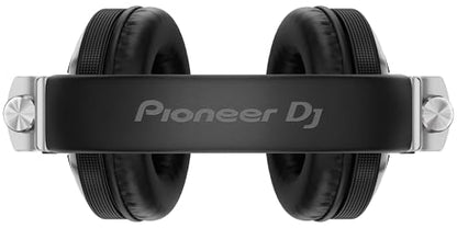 Pioneer DJ HDJ-X7 Professional Over-Ear DJ Headphones - Silver Bundle with Case, Stand, and Austin Bazaar Polishing Cloth - color: HDJ-X7, style: Silver