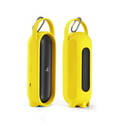 Silicone Cover for Beats Pill Portable Bluetooth Speaker Storage Bag Speaker Holder Travel Bag (Yellow) - color: Yellow