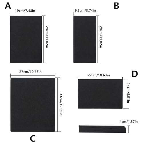 Studio Monitor Acoustic Isolation Pad for Speakers and Soundbar, High Density Foam Vibration Absorbing Riser Stand Mat for Home Theater Desktop Subwoofer - size: 28x19x4cm