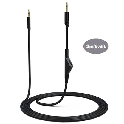 A40 Headset Audio Cable Compatible with Astro A10 A40 A40TR Gaming Headset Cable for PC/PS4/Xbox/Laptop/Smartphones, 3.5mm(1/8") Detachable Audio Cable with Sliding Volume Adjustment - style: TPE
