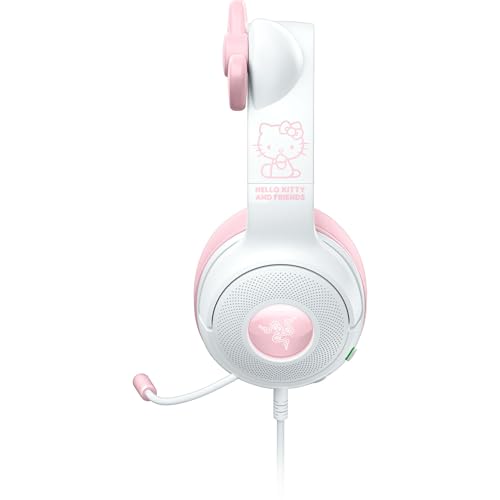 Razer Kraken Kitty V2 USB Wired Headset w/Kitty Ears, Hello Kitty Edition