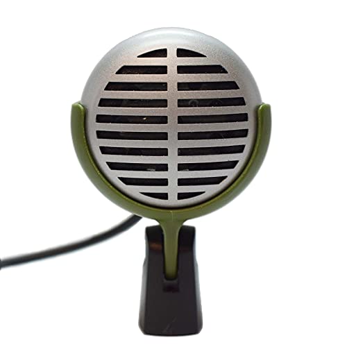 Ammo Clip 520 Bullet Mic Holder Compatible With Shure 520DX Green Bullet, Superlux D112/C and Other Similar Harmonica Microphones (Olive Green) - color: Olive Green