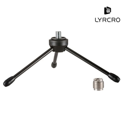 Desktop Desk Foldabe Tripod Microphone Stand with Non-slip Feet,Durable Iron Construction,Ideal for Podcasts, Online Chat, Conferences, Lectures,meetings with dynamic microphone
