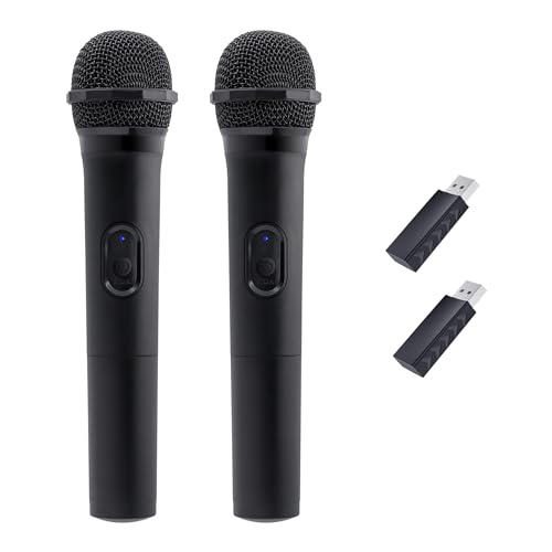Mcbazel 2 Pack Wireless USB Gaming Microphone Compatible with Xbox Series X/S, PS5, Switch OLED, NS Switch/Switch2, PC, PS4, PS3, PS2, Xbox One X/S, Xbox One, Xbox 360, Wii - size: 2 Pack