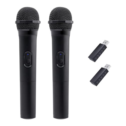 Mcbazel 2 Pack Wireless USB Gaming Microphone Compatible with Xbox Series X/S, PS5, Switch OLED, NS Switch/Switch2, PC, PS4, PS3, PS2, Xbox One X/S, Xbox One, Xbox 360, Wii - size: 2 Pack