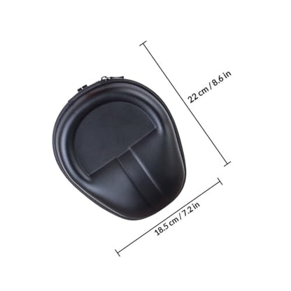 Alipis Protective Headset Storage Bag with Eva Hard Shell Large Over-Ear Headphone Carrying Case for Travel and Daily Use, Black