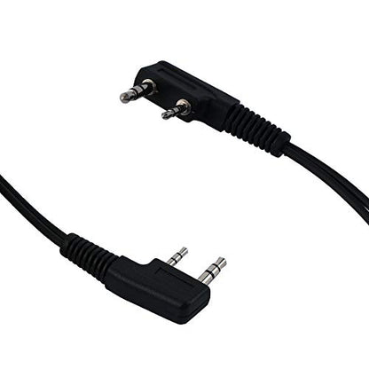2-Wire Tube Earpiece Compatible with Baofeng UV-5R Kenwood TK-3360