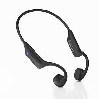 New Bone Conduction Headphones Bluetooth 6.0, Open Ear Headphones with Mic, 3 EQ Modes, Anti-Leak Audio, Dual Pairing, 10H Playtime, 25g Lightweight, IP65 Waterproof for Running, Cycling & Hiking
