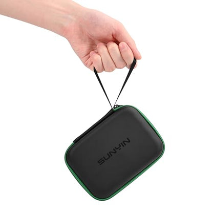 SUNYIN Guitar Wireless Transmitter and Receiver Storage Case for JOYO LEKATO Vibroo JW-06 5.8GHz Wireless Transmitter and Receiver - color: Black