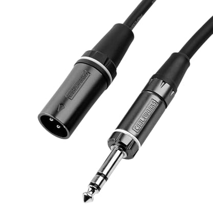 By Gator Cases Composer Series Deluxe 10 Foot XLR Male to TRS Cable, (GCWC-XLR-10MTRS) - size: 10 Feet, style: TRS/XLR Male