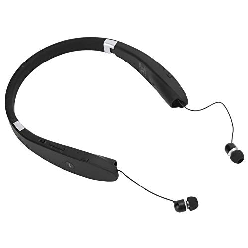 Dilwe SX?991 Stereo Bluetooth5.0 Headphones Neckbands with Retractable Earbuds,Foldable Bluetooth5.0 Headphones Speaker 2 in 1,Universal Sports Earphone,for Home Office,Video