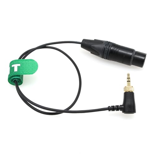 Mic Transmitter Audio Cable for Sennheiser SK 500 G4 Sony UWP D11 D21, XLR 3 Pin Female to Right Angle Locking 3.5mm 1/8" TRS 20" - color: XLR3F to right-angle 1/8", size: 50cm