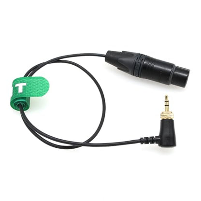 Mic Transmitter Audio Cable for Sennheiser SK 500 G4 Sony UWP D11 D21, XLR 3 Pin Female to Right Angle Locking 3.5mm 1/8" TRS 20" - color: XLR3F to right-angle 1/8", size: 50cm