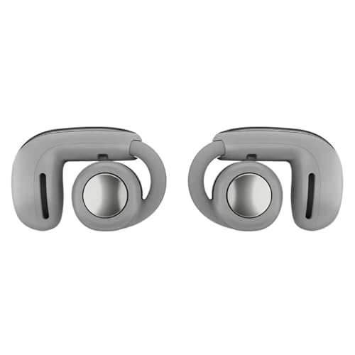 Bose Ultra Open Bluetooth Earbuds, True Wireless Earbuds with OpenAudio for Awareness, Clip On Design for Comfort, Immersive Audio, Up to 48 Hrs of Playtime + 20W Wall Charger (Moonlight Gray) - color: Moonlight Gray