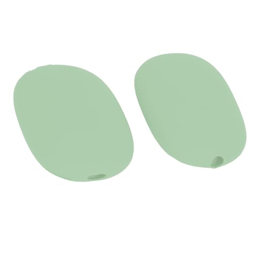 Headphone Protective Cover Kit for iOS Over Ear Headset, Silicone Headband Pad Beam Cushion Earpad Ear Cup Covers Set, Replacement Protector with Precise Openings, Washable (Green) - color: Green