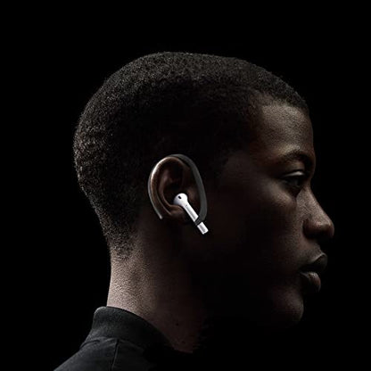 Ear Hooks for Apple AirPods Pro 2/1 & AirPod 4-1, Black | Comfortable to wear, Anti Slip Sports Hooks, Easy Install and Take off, Compatible with all AirPods Model (Except Pro 3) - color: Black