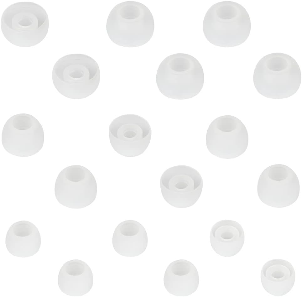 10 Pairs Small Silicone Replacement Earbud Ear Tips (Clear)