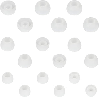 10 Pairs Small Silicone Replacement Earbud Ear Tips (Clear)