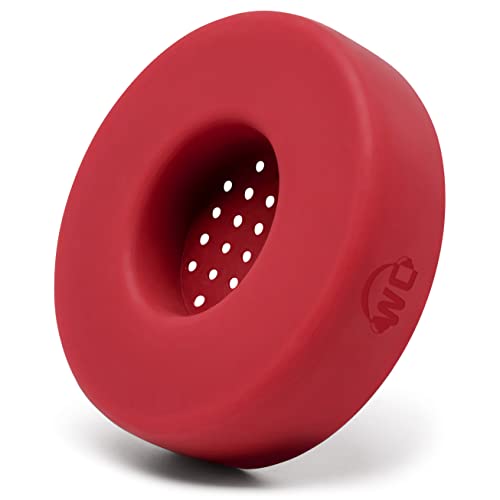 WC SweatZ Solo - Patented Earpad Sweat Covers for Beats Solo 4, Solo 3 & Solo 2, Made by Wicked Cushions | Sweatproof & Machine Washable | Red - color: Red