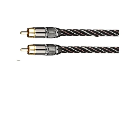 HiFi RCA Coaxial Audio Cable Hi-End RCA to RCA Male SPDlF Digital Coaxial Cable for DVD Projector TV Speaker Amplifier((=0.5m) - size: (=0.5m
