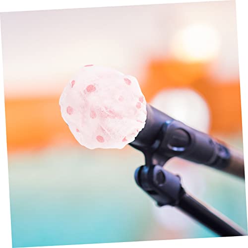 SUPVOX 100pairs Mic Covers Disposable Microphone Windscreen Cover Handheld Microphone Accessories for Music