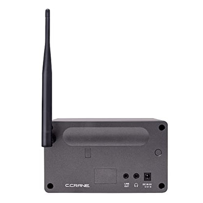 C. Crane CC WiFi 3 Internet Radio with Skytune, Bluetooth Receiver, Clock and Alarm with Remote Control, Access to Thousands of Radio Stations Worldwide - size: Small bedside