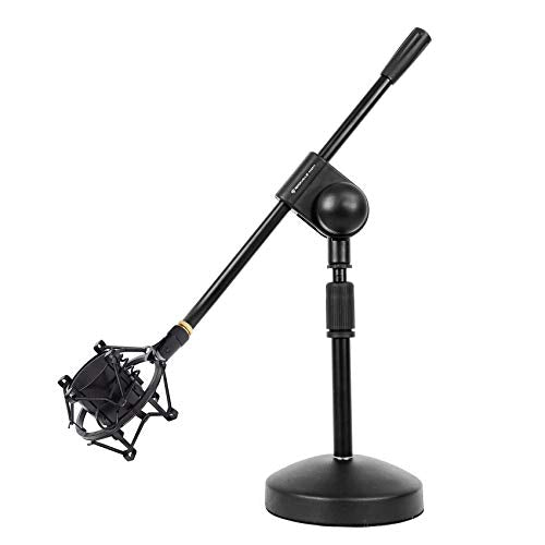 Rockville RDMS70 Podcast/Broadcast Mic Stand with Black RockShock Mount