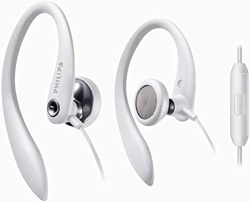 PHILIPS Over The Ear Sport Earbuds with Mic, Earphones for Sports, Running and Gym