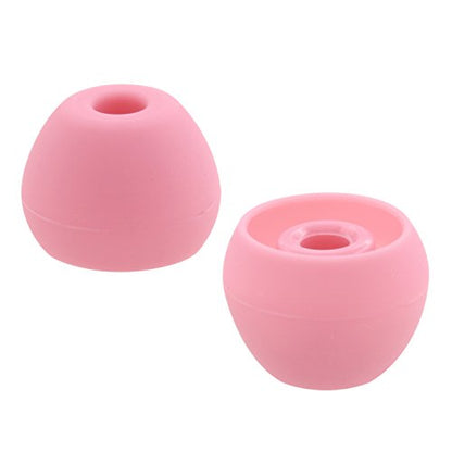 ALXCD Ear Tips for BeatsX in-Ear Headphone, 4 Pair SML & Double Flange Durable Soft Silicone Replacement Ear Bud Eartip, Fit for Beats by Dr. Dre BeatsX [4 Pair](Pink)