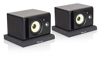Gator Frameworks Pair of (2) Acoustic Foam Isolation Pads for Studio Monitors, Fits 8" Speakers (GFW-ISOPAD-LG) - size: Large