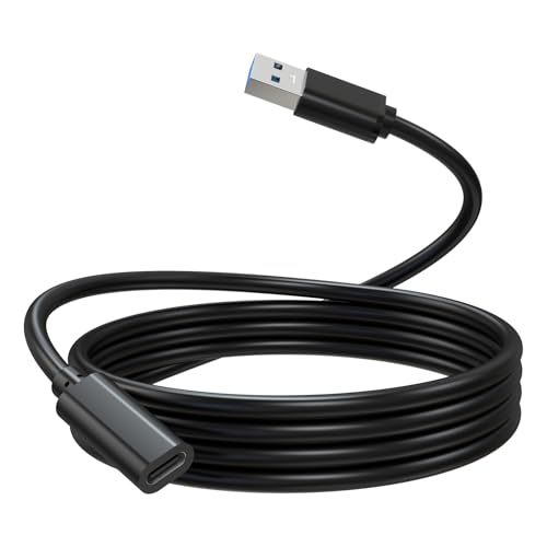 USB-C to USB-A Adapter Cable for SteelSeries Arctis 7X, Arctis 7P, Arctis 1 Wireless Gaming Headset Audio Transmitter Adapter, 4.9ft
