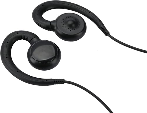 Noise-Reducing PTT Surveillance Earpiece for Motorola 2-Pin Radios | Compatible with CP200D/CP200/CP100D/R2, CLS1110/1410, BPR40/50DX & RMU2040 Walkie Talkie, 2-Pack - style: 2 Packs