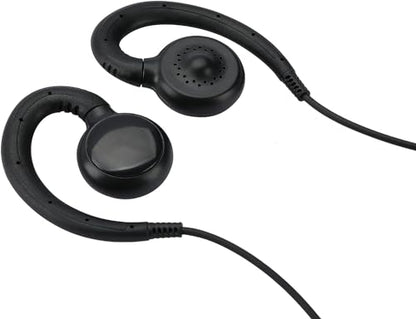 Noise-Reducing PTT Surveillance Earpiece for Motorola 2-Pin Radios | Compatible with CP200D/CP200/CP100D/R2, CLS1110/1410, BPR40/50DX & RMU2040 Walkie Talkie, 2-Pack - style: 2 Packs