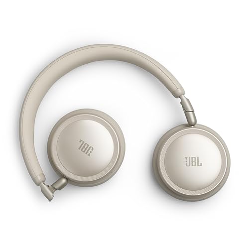 JBL Live 680NC - Noise Cancelling Headphones - Champagne | JBL Signature Sound with Hi-Res Audio wired and wireless, True Adaptive Noise Cancelling 20, real time calibration - color: Champagne