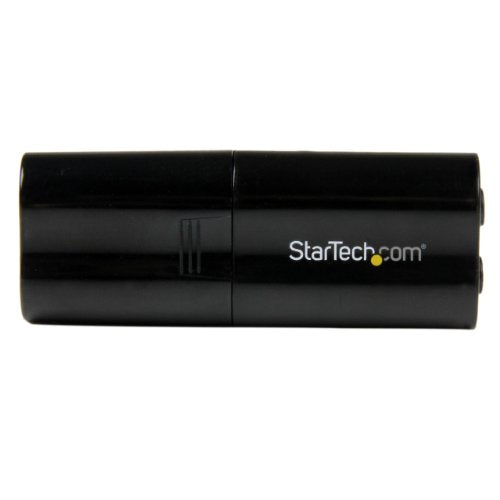 StarTech USB Sound Card, 3.5mm Audio Adapter, Black, TAA (ICUSBAUDIOB) | External Sound Card - size: 1 Count (Pack of 1)