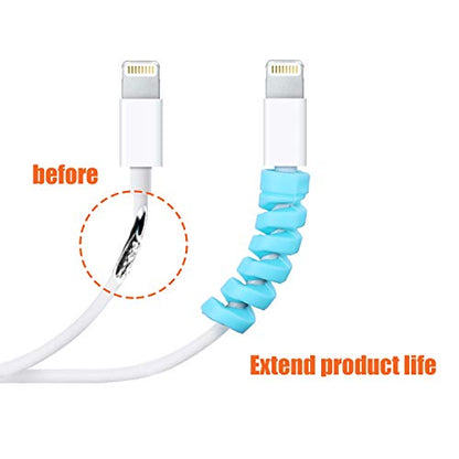 Jetec Charger Cable Protector, Spiral USB Wire Protector - color: Colorful