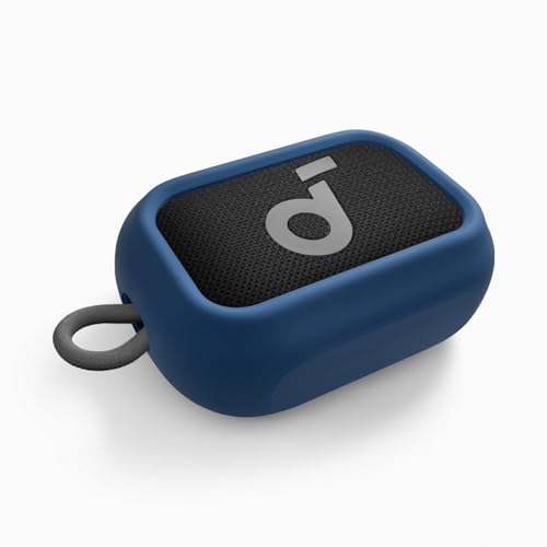 Geiomoo Silicone Case for Anker Select 4 Go Speaker, Protective Portable Scratch Shock Resistant Cover (Navy Blue) - color: Navy Blue