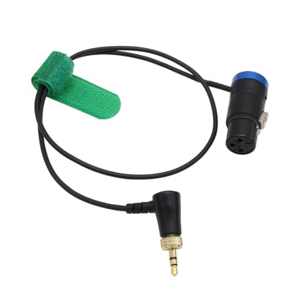 Audio Cable for Sennheiser SK 500 G4 Sony UWP D11 D21, Mic Low-Profile XLR 3 Pin to Transmitter Locking 3.5mm 1/8" TRS Right Angle 50cm - color: Low-profile XLR3F to right-angle 1/8", blue, size: 50cm