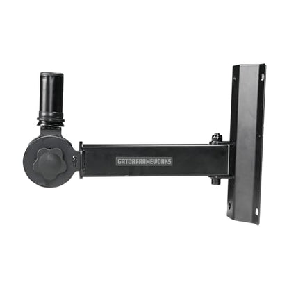Gator Frameworks Rok-It Series Set of Wall Mounted Speaker Stands with 80 lbs. Weight Capacity, 1 3/8" Speaker Insert Fits Most Standard Speakers up to 22", (RI-SPK-WM50)