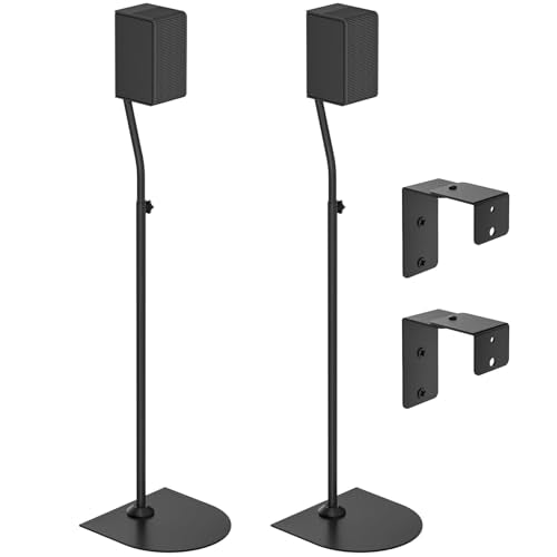 Speaker Stands for Vizio Speaker Stands Pair with Speaker Wall Mount - Floor Speaker Stand for Vizio Surround Sound Speaker Stands Height Adjustable for Vizio M512a-h6 M51ax-J6 Speaker Stand