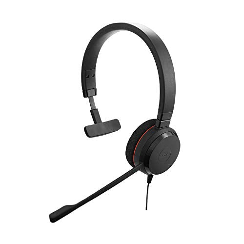 Jabra Evolve 20 UC Mono Wired Headset/Music Headphones (Renewed)