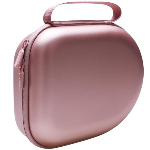 Case for Audio-Technica ATH-M20x/Raycon/JBL/Sony/Anker Headphone Rose Gold | Carrying Travel Headphone Case Hard Shell for Over Ear Headphone - color: Rose Gold