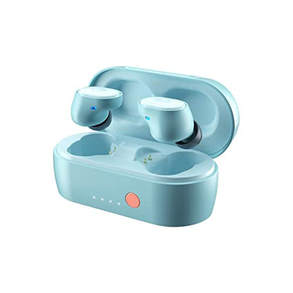 Skullcandy Sesh Evo in-Ear Wireless Earbuds, 24 Hr Battery, Microphone, Works with iPhone Android and Bluetooth Devices - Bleached Blue - color: Bleached Blue