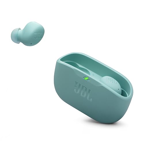 JBL Vibe Buds 2 - True Wireless Noise Cancelling Earbuds with JBL Pure Bass Sound & Smart Ambient Technology, 4mics for Crisp, Clear Calls, up to 40Hrs of Playback, IP54 Dust & Water Resistant (Blue) - color: Blue