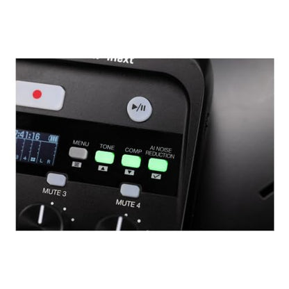 Zoom PodTrak P4 Portable Multitrack Podcast Recorder Bundle | Includes Zoom ZDM-1 Podcast (2 Pack)