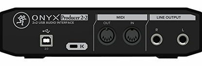 Mackie Audio Interface, Onyx Producer 2X2 USB Audio Interface with MIDI (Onyx Producer 2-2) - style: 2 Mic Res w/MIDI